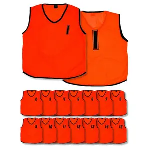 Mesh Training bib numbered from 1 to 15 children Precision (x15)