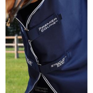 Outdoor paardendeken met halsbedekking Premier Equine Stratus 600D Series 100g image-1