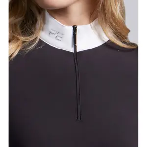 Women's long sleeve competition polo shirt Premier Equine Cristalli image-5