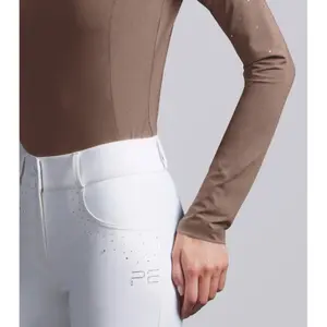 Women's long sleeve competition polo shirt Premier Equine Cristalli image-4