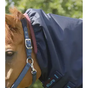 Outdoor horse blanket with neck cover Premier Equine Titan Storm 200 g image-1