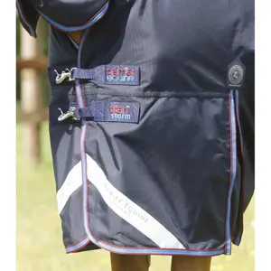 Outdoor horse blanket with neck cover Premier Equine Titan Storm 200 g image-2
