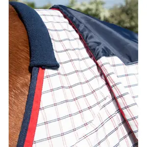 Stable blanket for horse in cotton with neck cover Premier Equine image-2