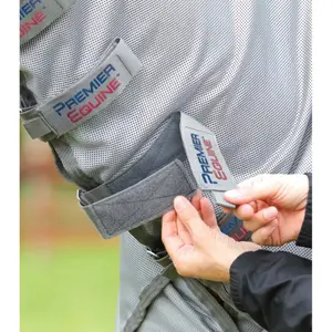 Coperta anti-zanzare per pony con flap ventrale Premier Equine Bug Buster image-4