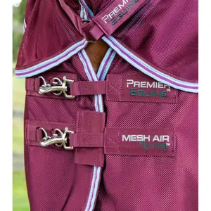 Mesh flyswatter with neck cover Premier Equine Combo image-2