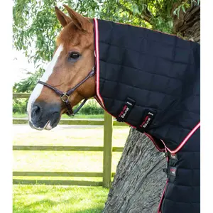 Horse stable blanket with neck cover Premier Equine Lucanta 200g image-1