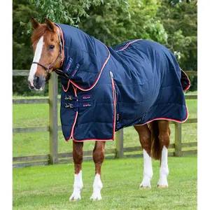 Horse stable blanket with neck cover Premier Equine Stable Buster 100 g