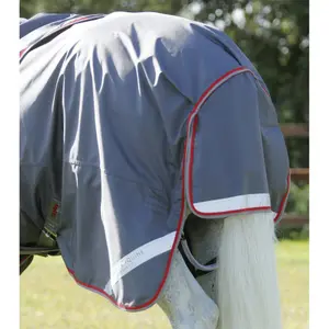 Manta impermeable para caballos con cubrecuello Premier Equine Buster 50 g image-4