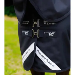 Capa de exterior com proteção para o pescoço Premier Equine Stratus 1200 Series Classic 200g image-3