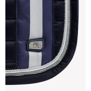 Anti-slip satin saddle pad for horses Premier Equine Azzure image-1
