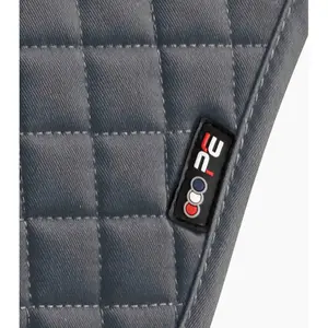 Saddle pad for horses in plain cotton Premier Equine Close Contact X- Country image-1