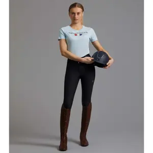 Damska bawełniana koszulka do jazdy konnej Premier Equine Chiaro image-1