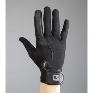 Guanti da equitazione in pelle e rete Premier Equine Bordoni image-2