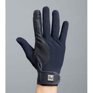 Guanti da equitazione in pelle e rete Premier Equine Bordoni image-1