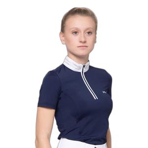 Camisa pólo de competição feminina Premier Equine Maria Diamante image-1