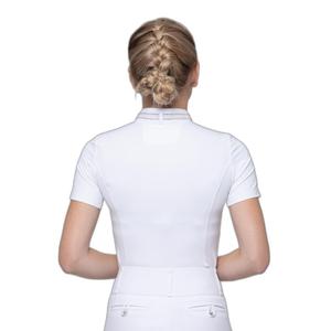 Camisa pólo de competição feminina Premier Equine Maria Diamante image-2
