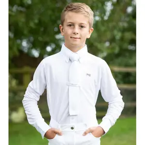 Kurzärmeliges Reitturnierhemd Kind Premier Equine Mini Antonio