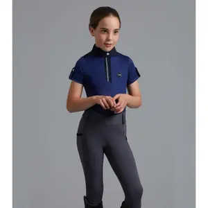 Girls' full grip riding leggings Premier Equine Concerto image-1