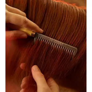 Horsehair comb with wooden handle Premier Equine image-1