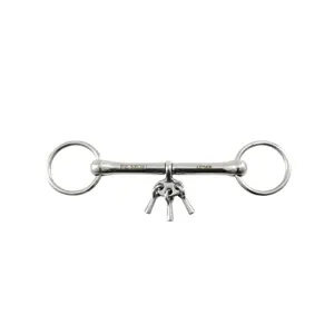 Two-ring snaffle bit with keys Premier Equine
