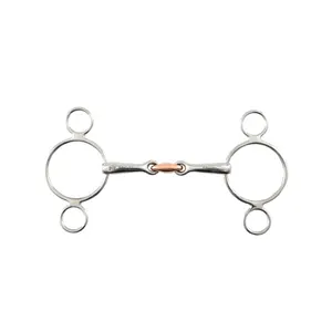 3 ring horse bit with copper pad Premier Equine