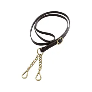 Canne da esposizione in pelle con catene Premier Equine image-0