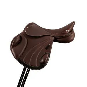 Silla de montar de un cuarto de cuero para cross country Premier Equine Deauville image-3