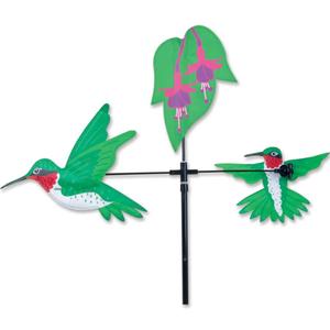 pk21622-weather-vane-premier-kites-carousel-spinner-single-hummingbirds-green-51-cm