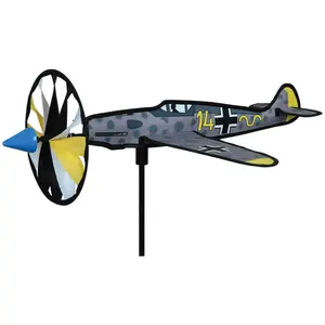 pkme109-g-petit-vindsnurra-premier-kites-airplane-spinner-me109-gra-gul-bla-50-8x50-8x17-8-cm