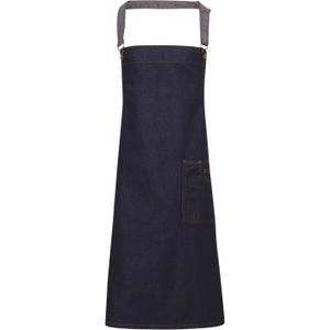 Waxed effect apron with bib Premier District