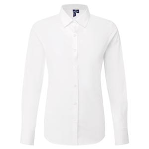 pr303-white-langaermet-skjorte-i-poplin-til-kvinder-premier-recyclight-white