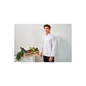 Kitchen jacket with snaps, long sleeves Premier image-2