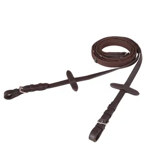 Płócienne lejce dla koni z zapięciem na klamrę Premiere image-0