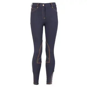Children's denim riding pants Premiere Daisy II image-0