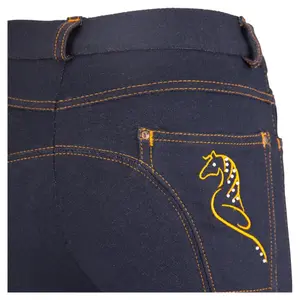 Children's denim riding pants Premiere Daisy II image-3