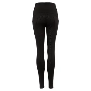 Children's full grip riding leggings Premiere Bellflower image-1
