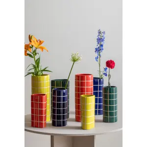 Vase Present Time Retro Tiles image-2