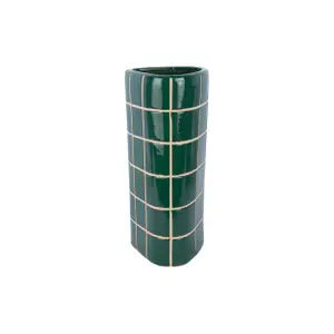 Vase Present Time Retro Tiles Triangular Large