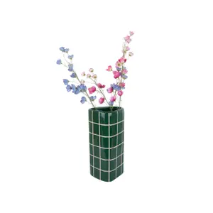 Vase Present Time Retro Tiles Triangular Large image-2