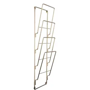 Plated steel wire magazine rack Present Time image-2