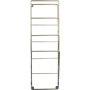 Plated steel wire magazine rack Present Time image-0