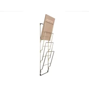 Plated steel wire magazine rack Present Time image-1