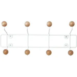 Hat stand with wooden balls Present Time Saturnus