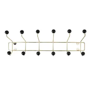 Hoedenstandaard met zwarte ballen Present Time Saturnus Large image-0