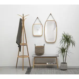 Grande specchio in bambù Present Time Idyllic image-1