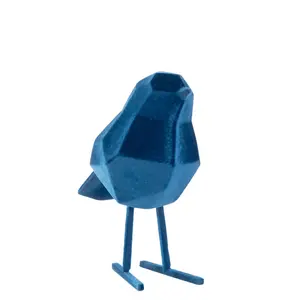 Flocked polyresin figurine Present Time Bird Small image-1