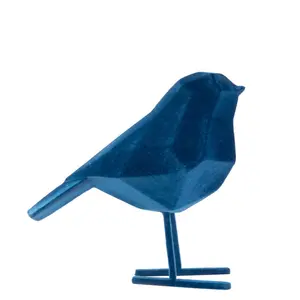 Flocked polyresin figurine Present Time Bird Small image-2