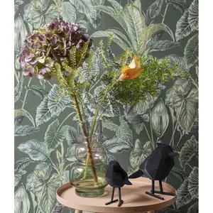 Flocked polyresin figurine Present Time Bird Large image-0