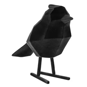 Flocked polyresin figurine Present Time Bird Large image-1