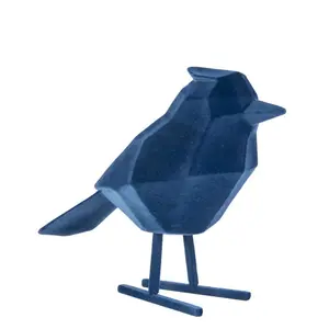 Flocked polyresin figurine Present Time Bird Large image-0